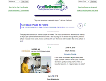 Tablet Screenshot of greatretirementspots.com